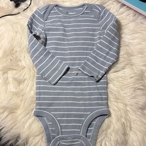 NWOT Carter's Gray Striped Kids Bodysuit